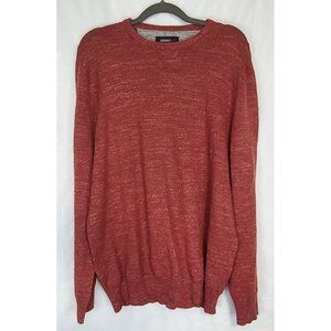 Johnnie O West Coast Prep Mens Malibu Red 100% Cotton Crewneck Sweater US Sz L